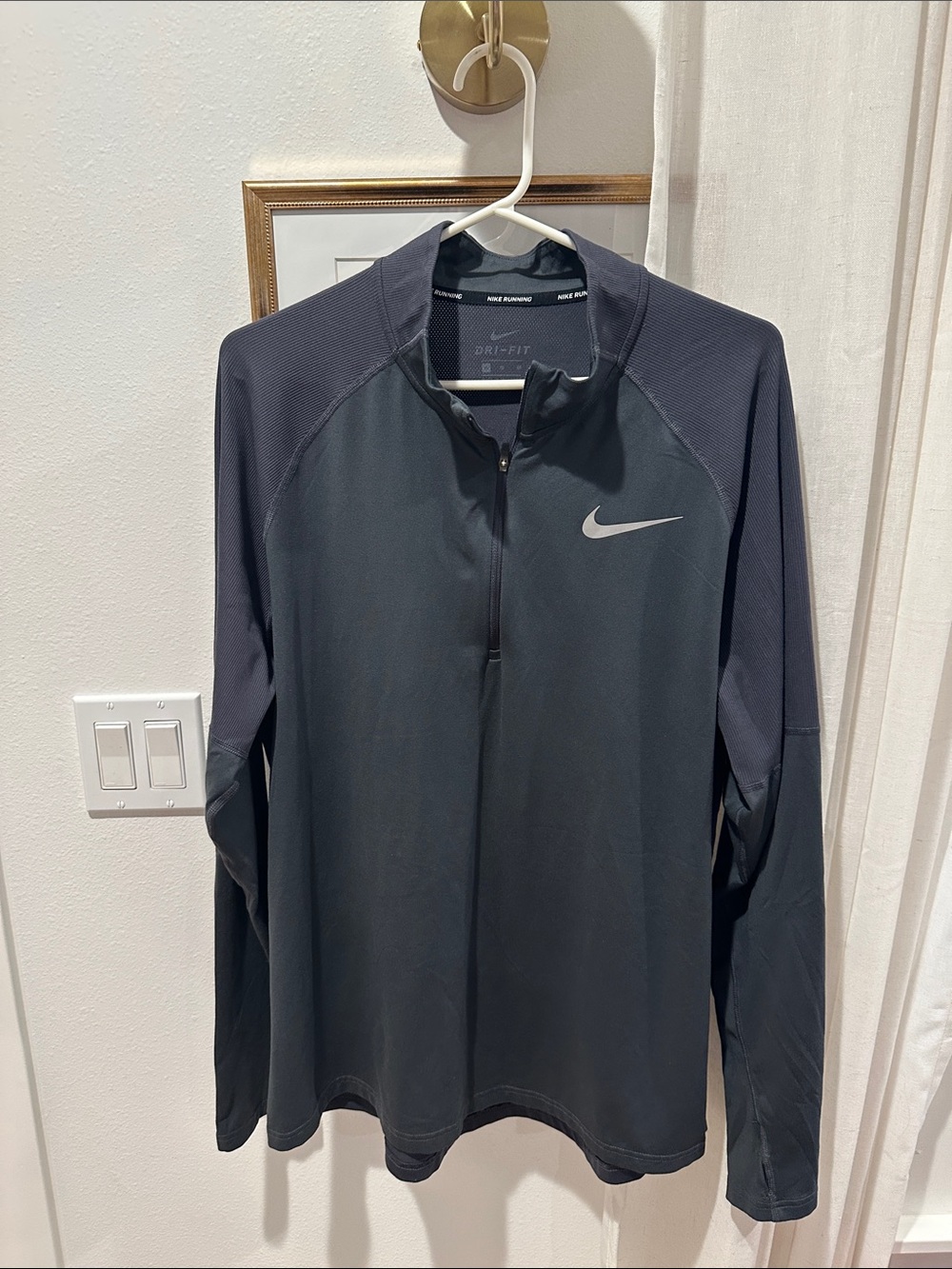 Nike Navy Long-Sleeve Dri-FIT Half-Zip Performance Jacket